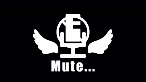 Angel-mute-icon-Text-animation-1080p---30-fps---Alpha-Channel